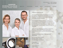 Tablet Screenshot of hamburg-dermatologie.com